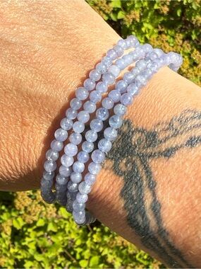 3,5mm Tanzanite Beaded Bracelets